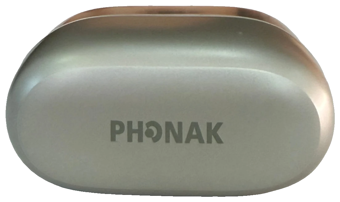 Phonak işitme cihazı ve şarj kutusu
